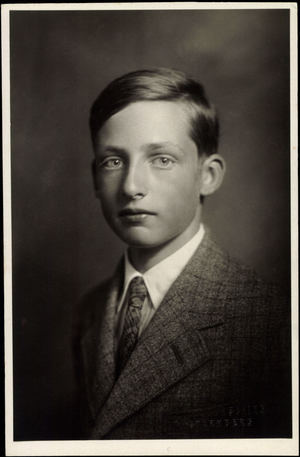 Photo Ak Prince Louis of Bavaria, suit, tie, crown (b/w photo)