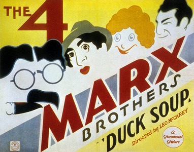 DUCK SOUP, Marx's brothers, 1933 (poster)