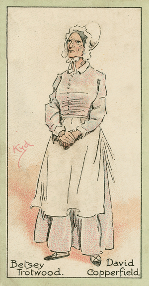 Betsey Trotwood, David Copperfield (colour litho)