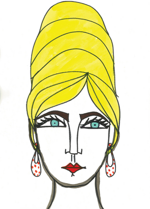 Beehive, 2024 (pen with paint on paper)