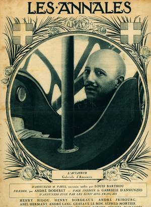 Gabriele d Annunzio 1863 1938 Italian writer Heros of the First World War Cover of the magazine Les Annales June 1923
