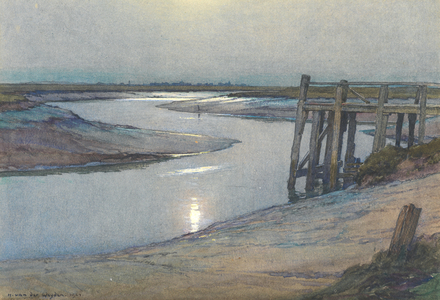 Moonlight - Rye, 1924 (w/c on paper)
