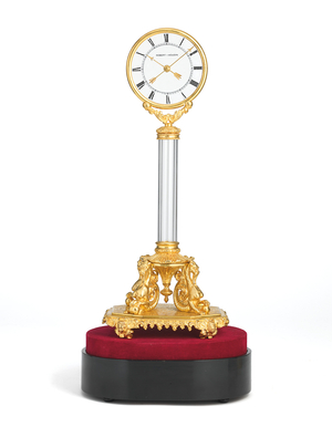 Napoleon III striking mystery clock, c.1850 (ormolu & glass)