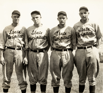Eastern State Hospital Baseball Players, Medical Lake, WA, US, 1936 (silver gelatin print)