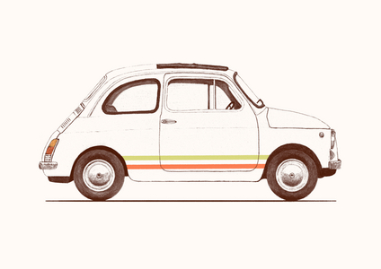 Cinquecento, 2023 (pencil and digital)