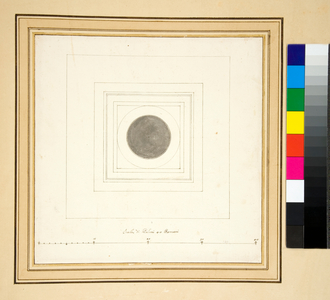 plan of the column of Antoninus Pius (pen and wash)