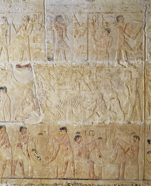 Egyptian art : Craftsmanship and market - Mastaba of Ti, Saqqara V Dynasty