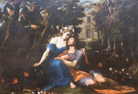 Rinaldo and Armida, Andrea Vaccaro (oil on canvas)