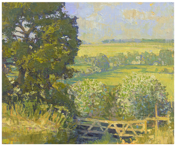 Farm Track, Tackley Fields, 2018 (oil on linen)