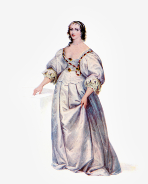 Henrietta Maria of France, 1609 to1669.  Queen consort of England, Scotland and Ireland as the wife of King Charles I.  From the book The Connoisseur Illustrated published 1903.