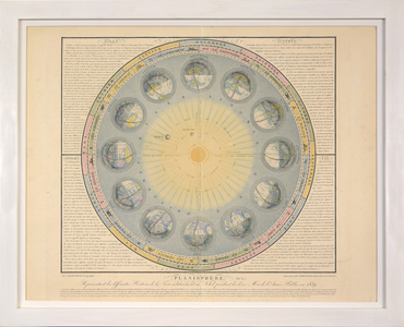 Planisphere(no. 3), from Tableaux du Systeme Planetaire, eng.  A. Gianni, pub. Paris, 1839 (stipple engraving)