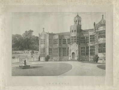 Ingestre Hall: lithograph, nd [c 1840] (print)