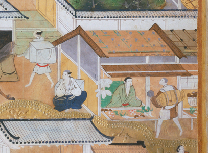 Osakazu Byobu - Japanese eight-panel folding screen (painting)