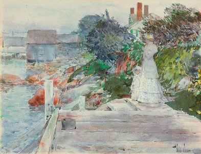 Ocean Front, Gloucester, Massachusetts, c.1890-95 (watercolour on paper)