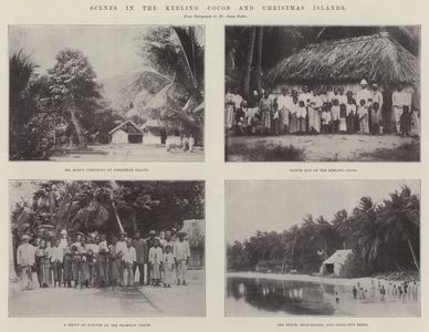 Scenes in the Keeling Cocos and Christmas Islands (b/w photo)