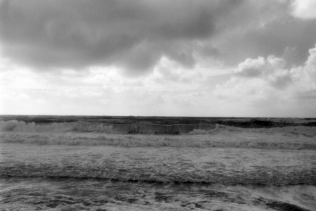 Vacations on Westerland, Germany 1930s (b/w photo)