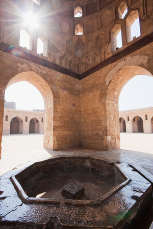 Interior of the Domed Ablution Fountain of Ibn Tulun Mosque, Cairo, Al Qahirah, Egypt (photo)