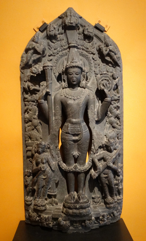 Stela depicting Vishnu from Bihar, India