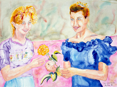 Donor in Blue Killed in an Accident 9watercolour)