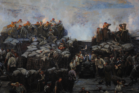 Crimean War (1853-1856). Siege of Sevastopol, 1854-1855, by Franz Alekseyevich Roubaud (1856-1928).