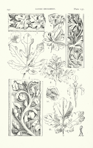 Gothic ornament (litho)