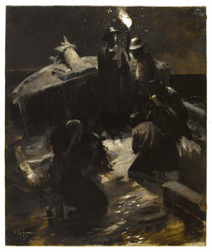 The Shipwreck, ca. 1886 (oil on cardboard)