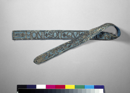 Bonnie Prince Charlie's Garter insignia (silk, silver, embroidered)