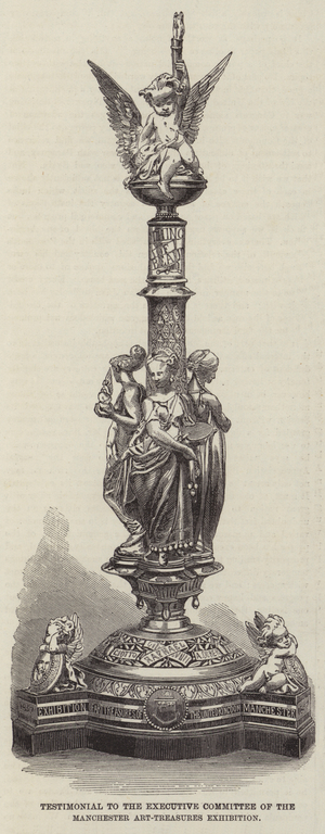Testimonial to the Executive Committee of the Manchester Art-Treasures Exhibition (engraving)