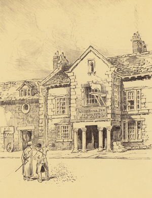 Ribchester, An Ancient Inn (litho)
