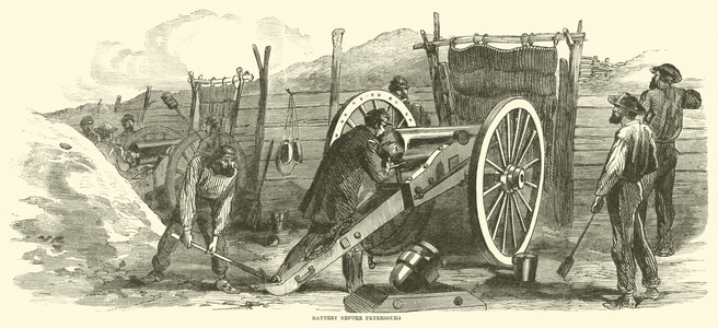 Battery before Petersburg, June 1864 (engraving)