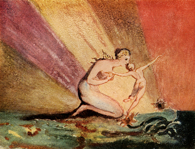 Oothoon Plucking Leutha's Flower by William Blake