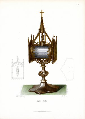 Gothic Reliquary, 1400-1450 (chromolitho)
