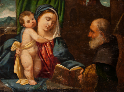 The Holy Family, 16th century (oil on panel)