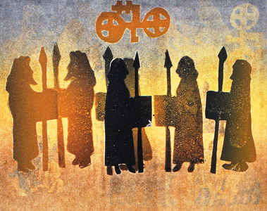Border Picts, 2000 (monoprint)
