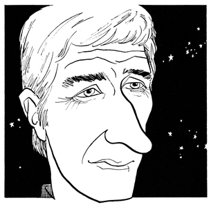 David Bedford - caricature - English composer - b