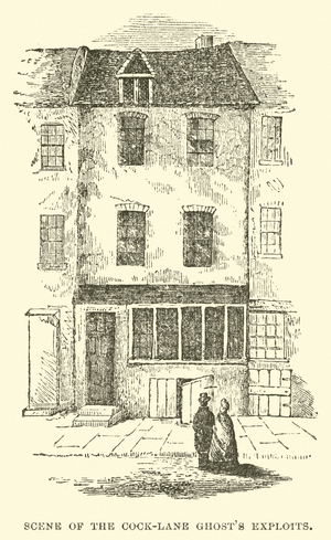 Scene of the Cock-Lane Ghost's Exploits (engraving)