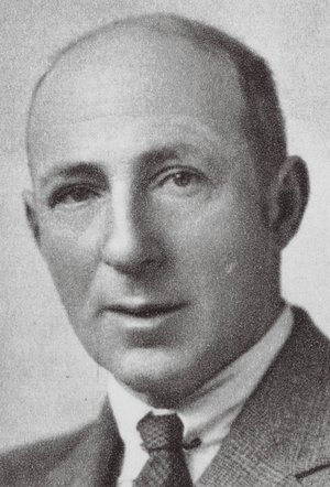Portrait of Harold Harvey (b/w photo)