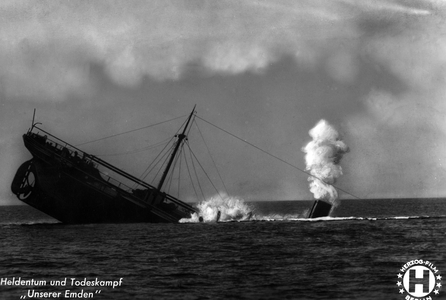 Movie scene from "Cruiser Emden", 1932 (b/w photo)