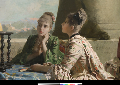 The Geography lesson, 1880 (oil on canvas) (detail of 3497574)