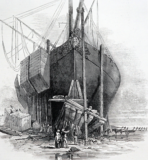 The steamer 'The Great Britain', 1850