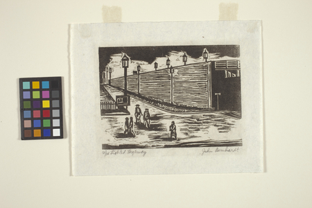 Lighted Highway (ink, pencil)