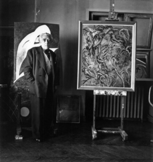 Francis Picabia, 1950 (b/w photo)