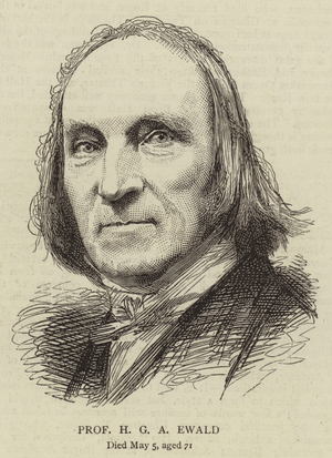 Professor H G A Ewald (engraving)