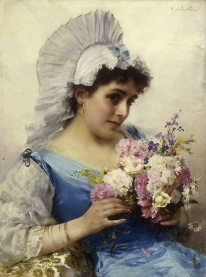 The Bouquet (oil on canvas)