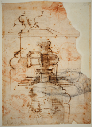Plans for stairs, 1524-1525 (drawing)