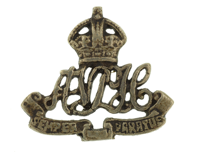 Side hat badge, Assam Valley Light Horse, 1940 circa (brass)