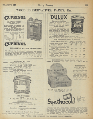 Page from Army and Navy Stores Catalogue, 1939-40 (litho)