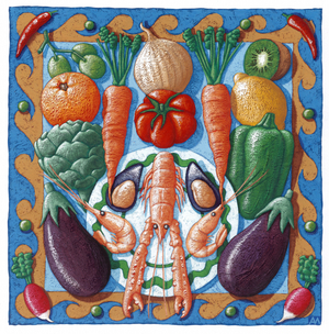 Langoustine, 2000 (gouache)