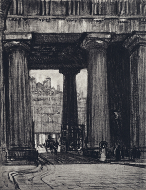Euston Station (litho)