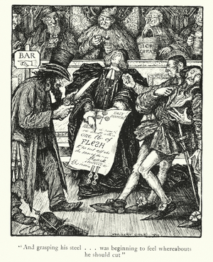 Ingoldsby Legends: The Merchant of Venice (litho)